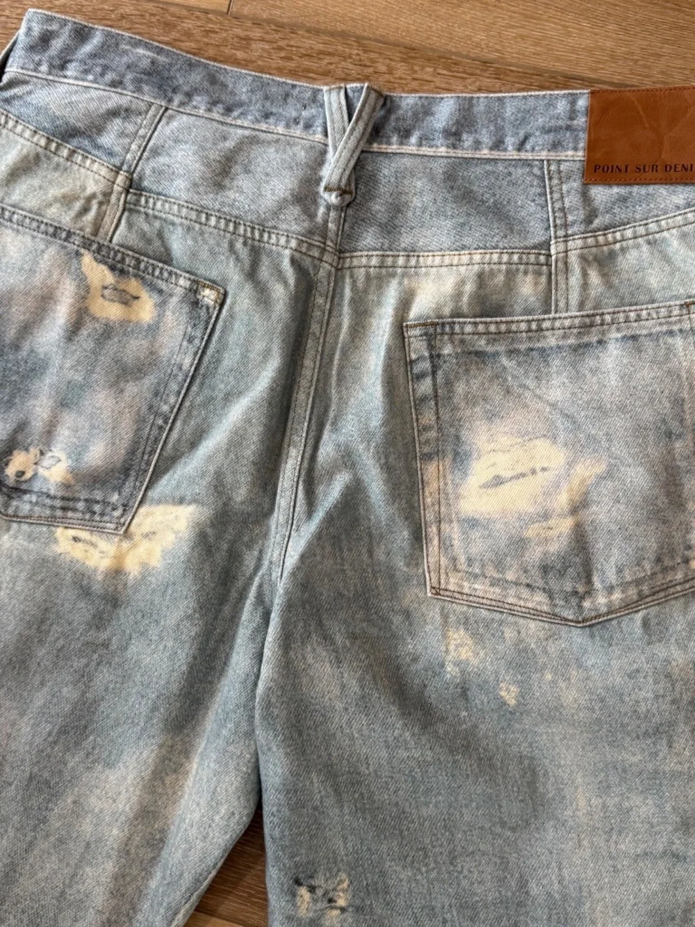 J. Crew Point Sur Women's Light Blue Distressed Straight Leg Jeans Sz 32 NWT